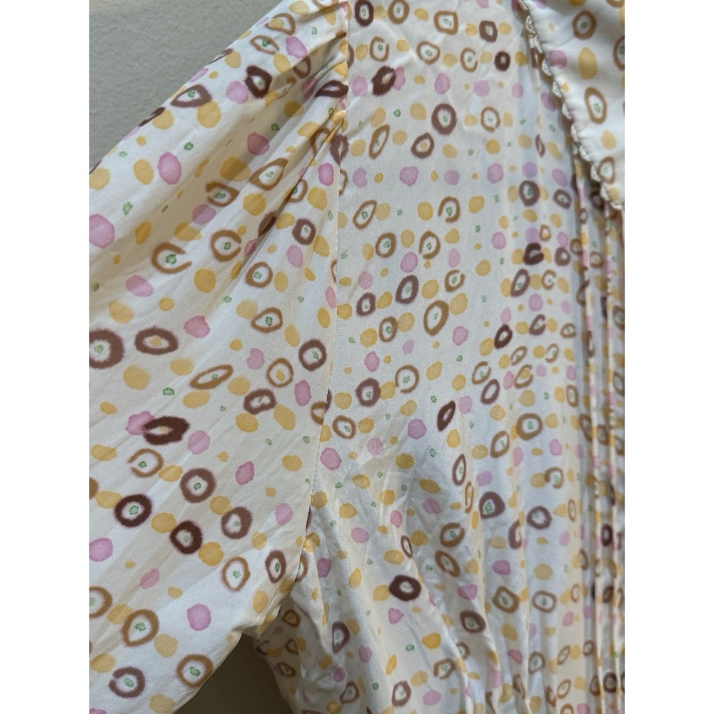 Peruvian Connection‎ Silk Geometric Button Down B… - image 4